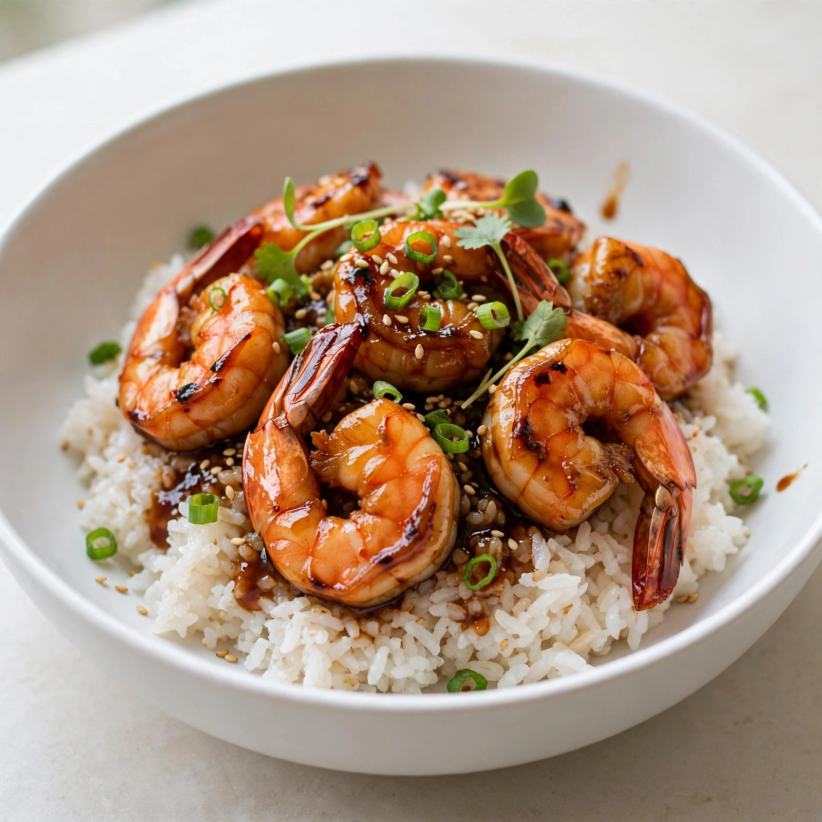 Teriyaki Shrimp Rice Bowl